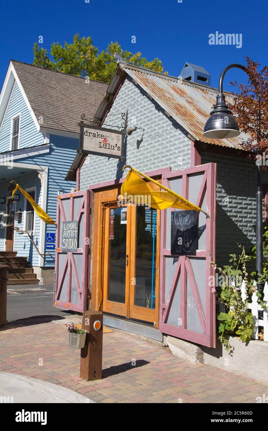 Galleria d'arte in Truckee, CALIFORNIA, STATI UNITI D'AMERICA Foto Stock