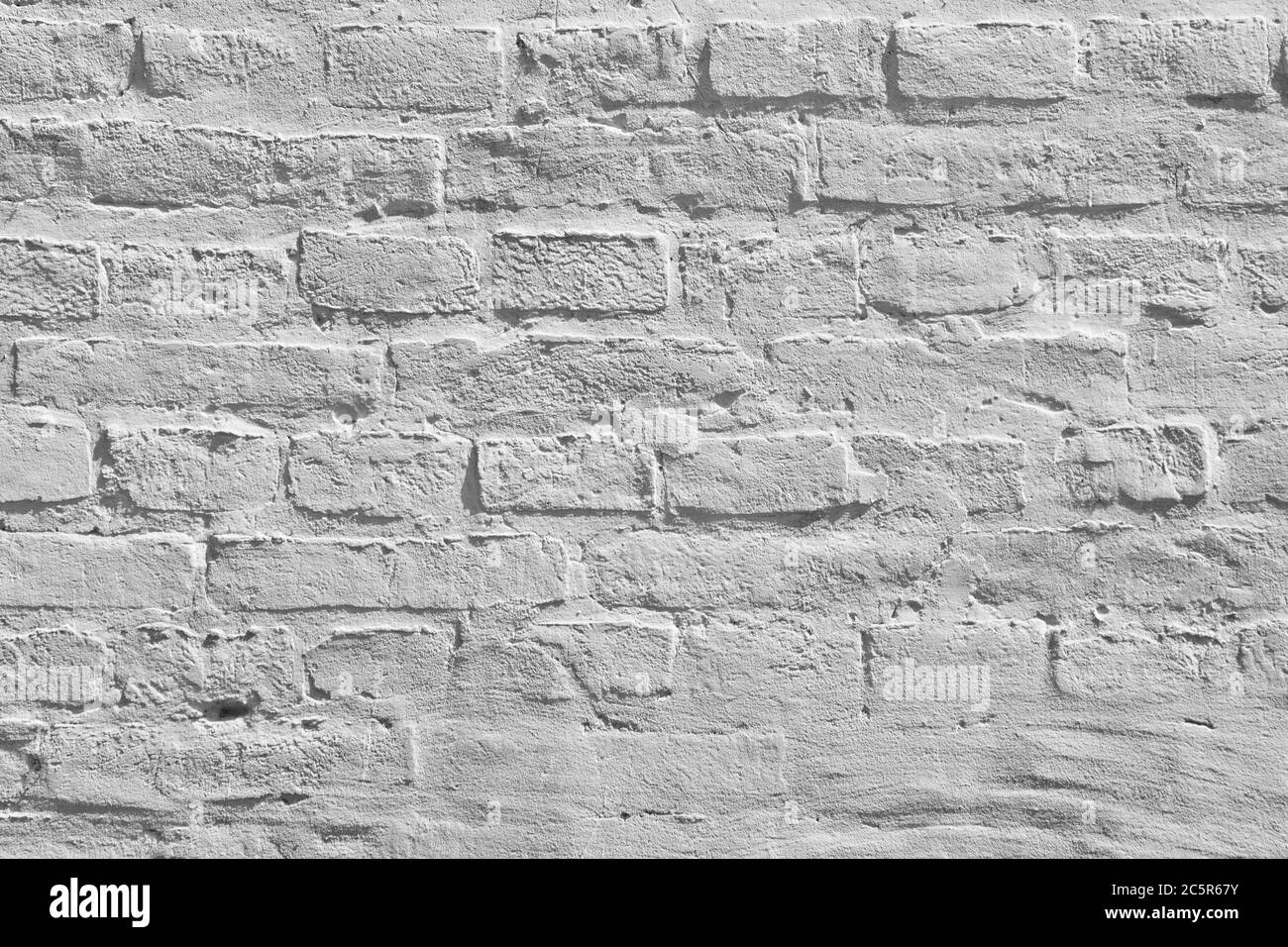un muro di mattoni bianco sfondo Foto Stock