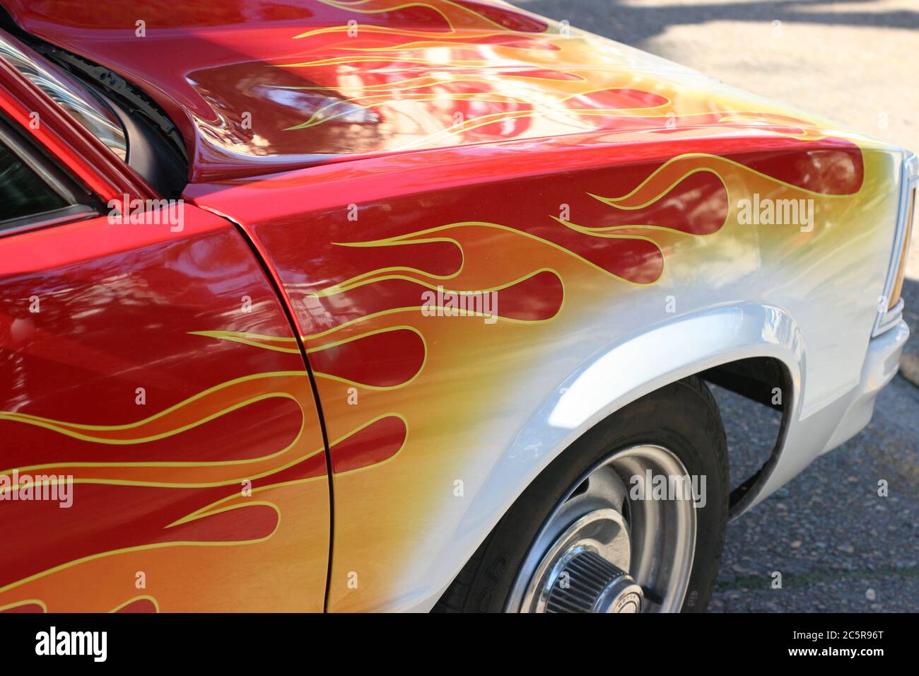 Mostra di auto d'epoca a Ocean Springs, Mississippi, vicino a Biloxi. Foto Stock