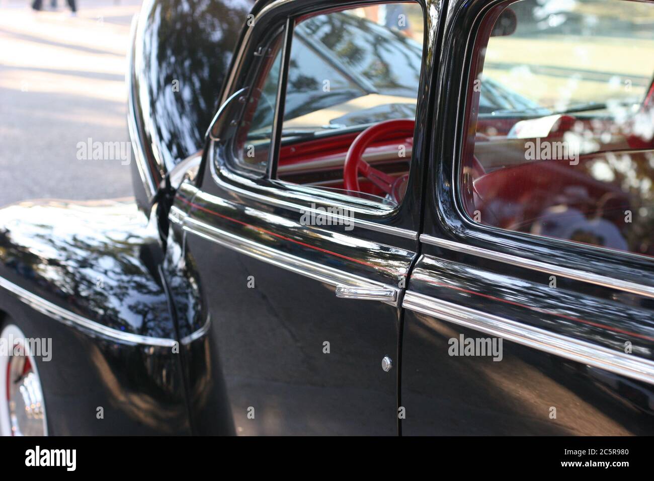 Mostra di auto d'epoca a Ocean Springs, Mississippi, vicino a Biloxi. Foto Stock