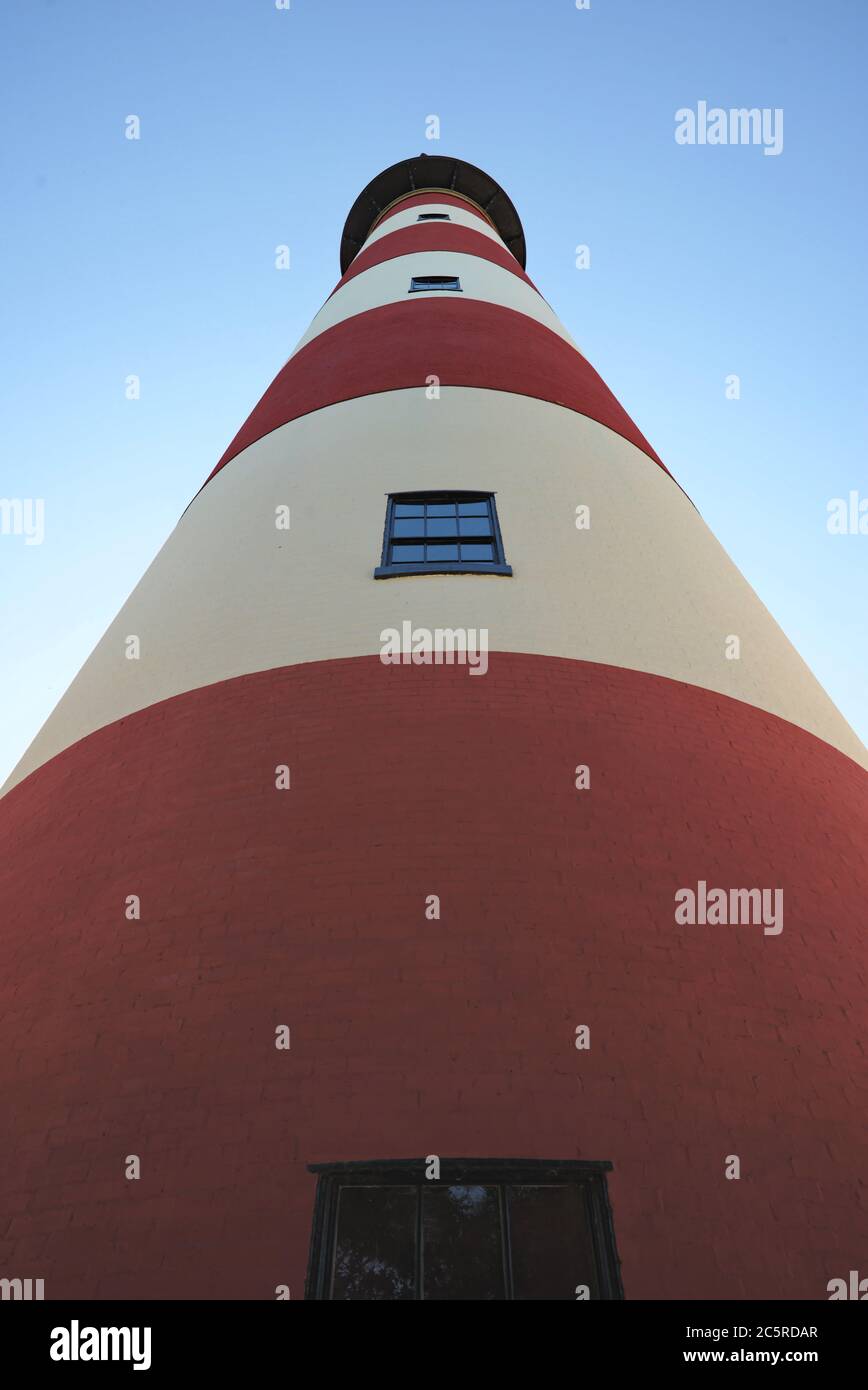 Faro di Assateague Island, Chincoteague Island, Virginia. Foto Stock