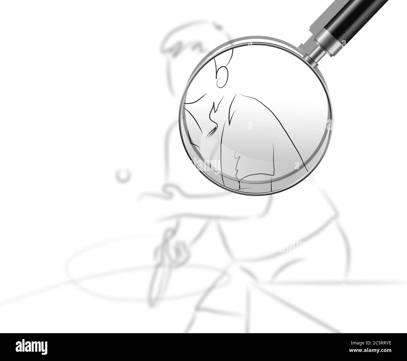 giocatore di ping-pong realizzato in software 2d Foto Stock