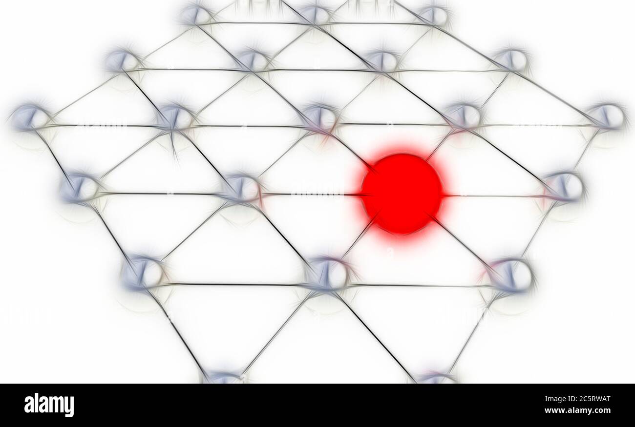 Comunicazioni globali sul livello di nano Foto Stock