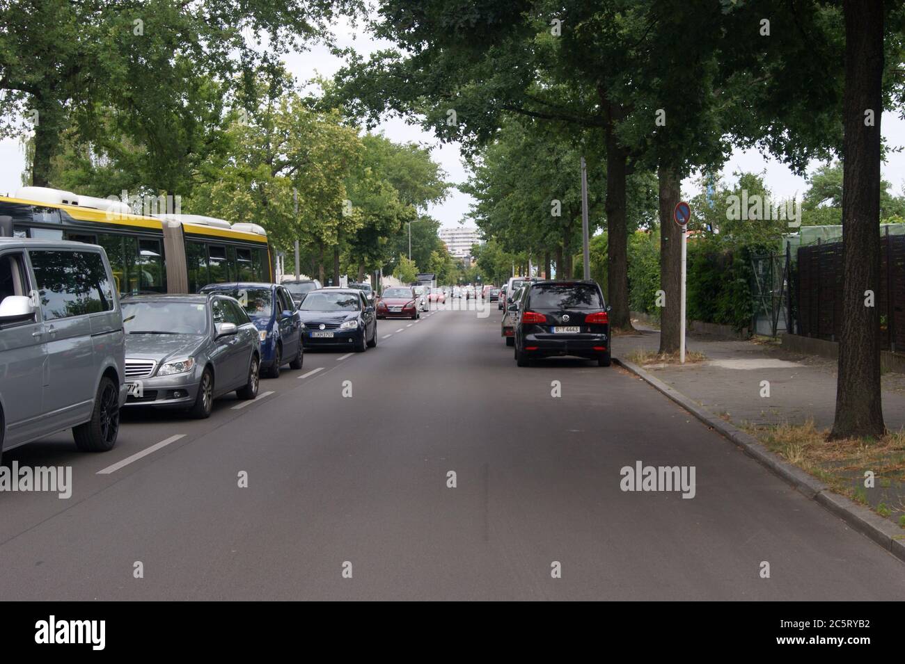 Seeburger Straße Ecke Päwesiner Weg a Berlino-Spandau. Foto Stock