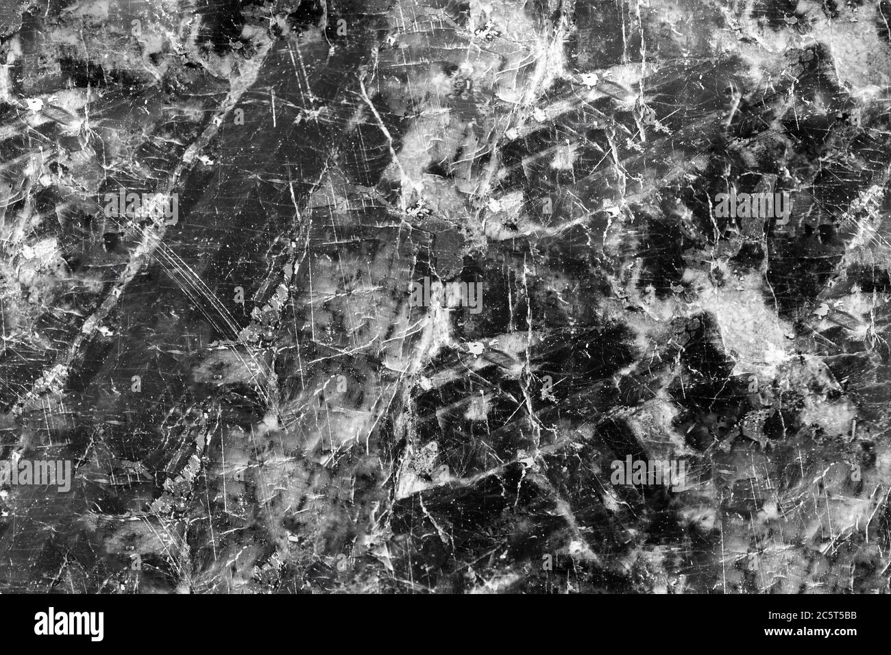 Vetro di granito con crepe Foto Stock