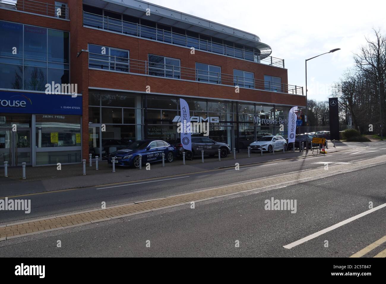 Hughes Mercedes Benz, Beaconsfield Foto Stock