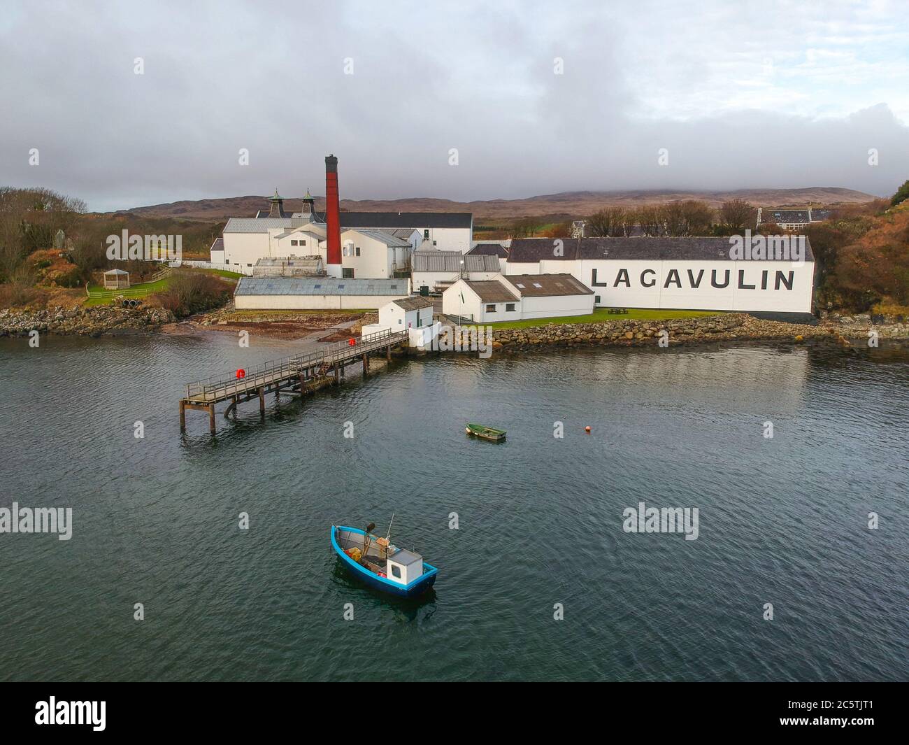 Tour di Islay Whisky Foto Stock