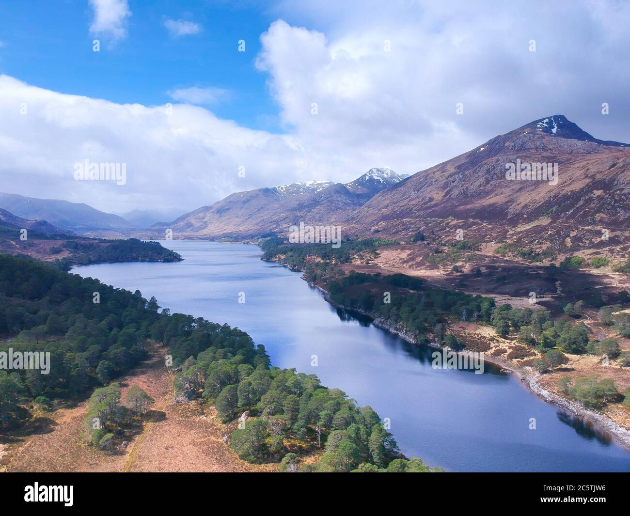 Glen Affric, il glen più panoramico della Scozia Foto Stock