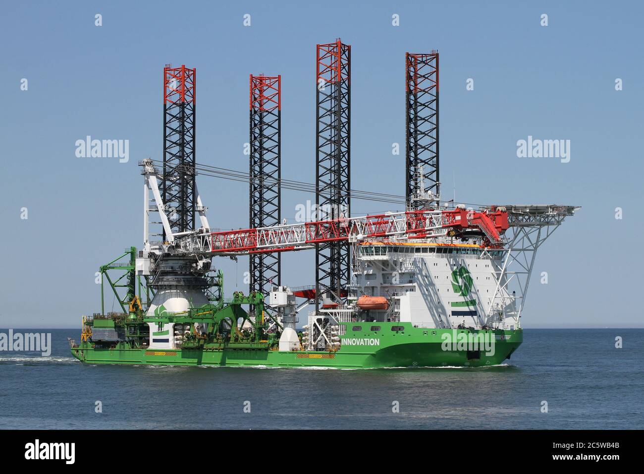 Il 30 maggio 2020, la nave di fornitura offshore Innovation raggiungerà il porto di Rotterdam. Foto Stock