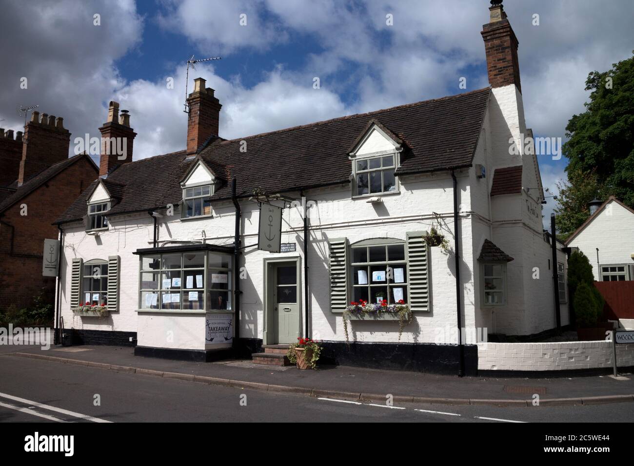 The Anchor Inn, Leek Wootton, Warwickshire, Inghilterra, Regno Unito Foto Stock