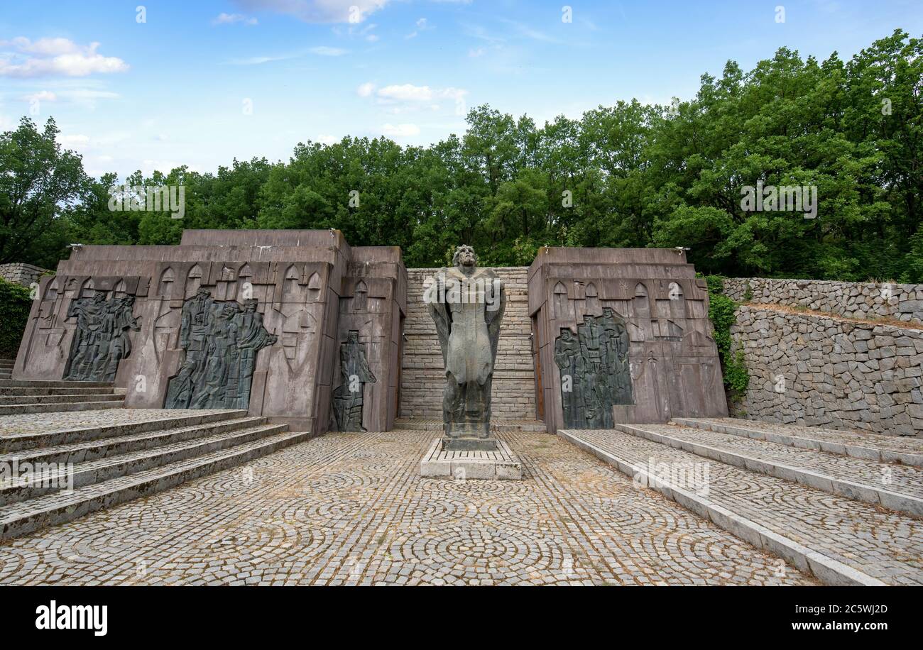 Fortezza medievale di Bulgaro Tzar Samuil vicino villaggio di Kliuch, Petrich, Blagoevgrad regione, Bulgaria Foto Stock