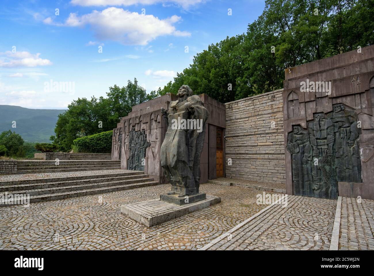 Fortezza medievale di Bulgaro Tzar Samuil vicino villaggio di Kliuch, Petrich, Blagoevgrad regione, Bulgaria Foto Stock