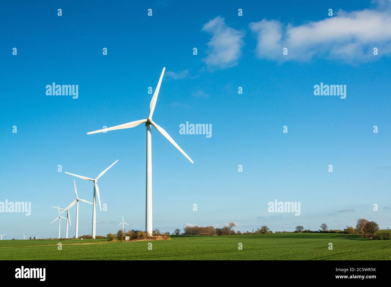 Windenergie Foto Stock