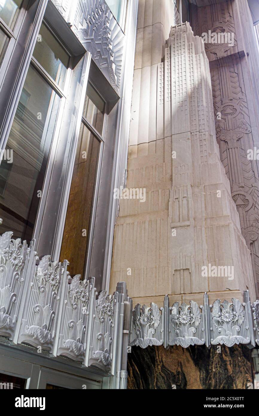 New York City, New York NYC Lower, Manhattan, Financial District, FiDi, 70 Pine Street, Cities Services Building, grattacieli alti Foto Stock