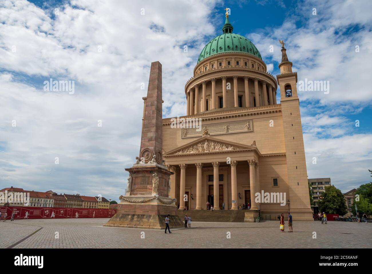 Potsdam (4 lug 2020) è una chiesa luterana sotto la chiesa evangelica di Berlino, Brandeburgo e la chiesa silesiana Foto Stock