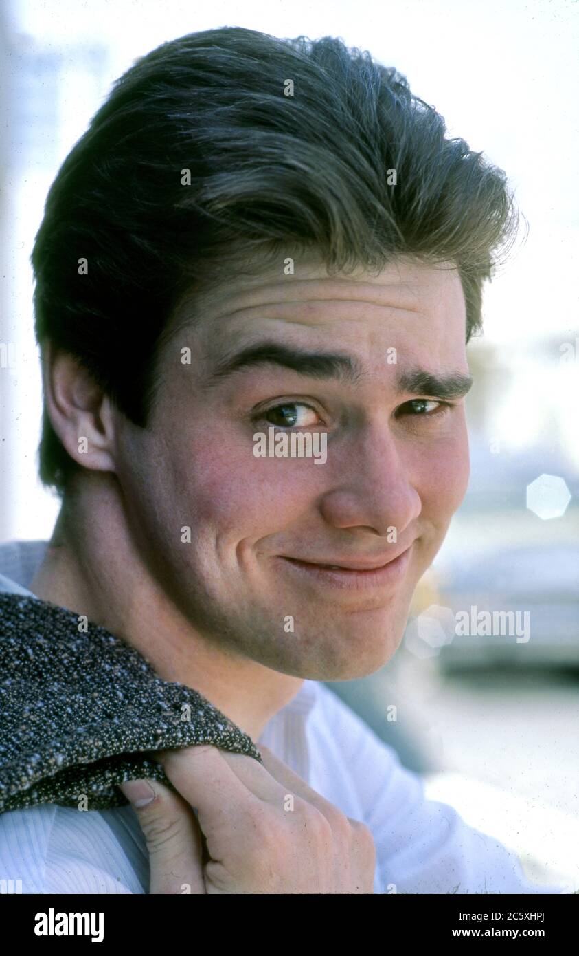 Ritratto del giovane Jim Carrey Foto Stock