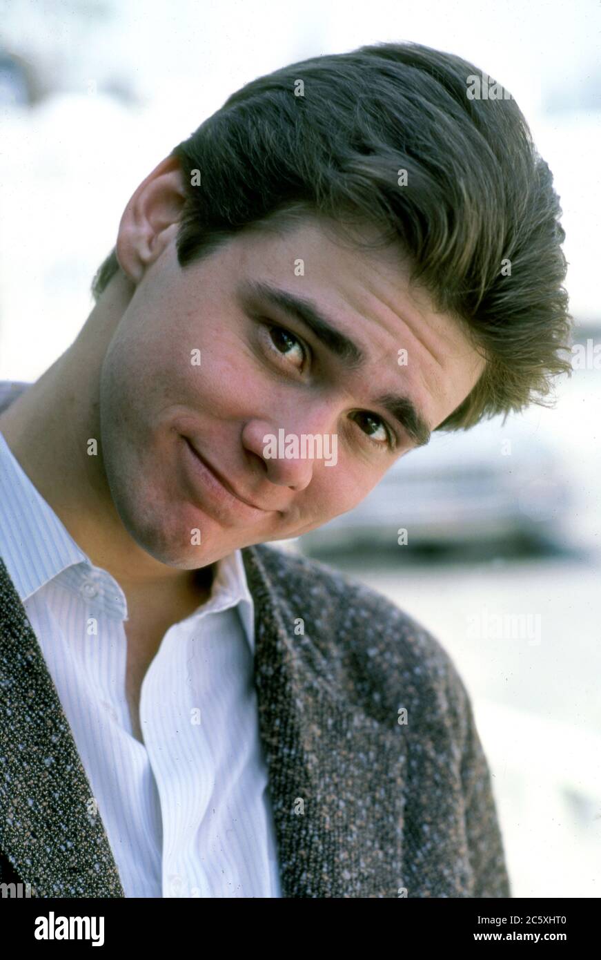 Ritratto del giovane Jim Carrey Foto Stock