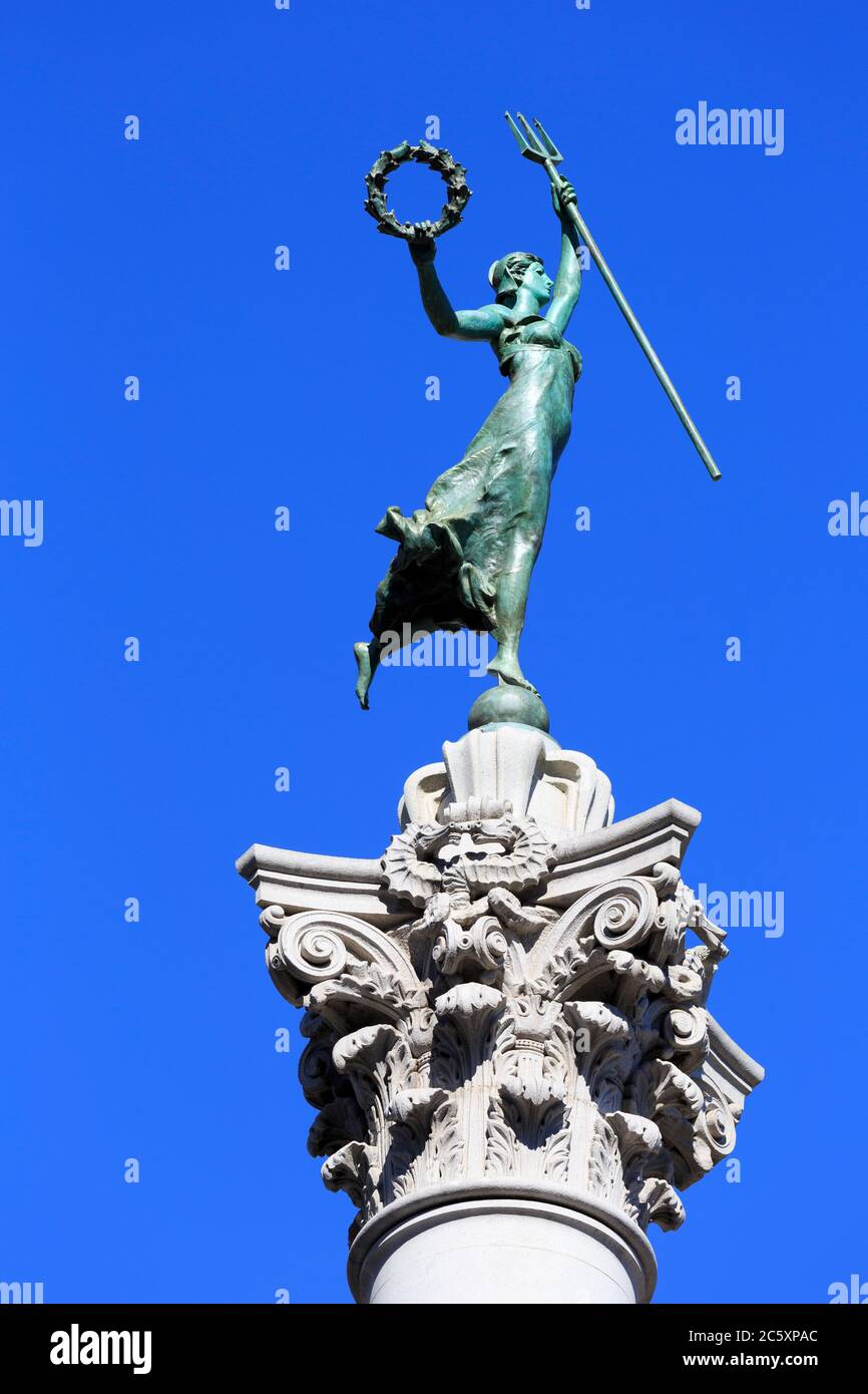 Monumento a Dewey in Union Square, San Francisco, California, Stati Uniti Foto Stock