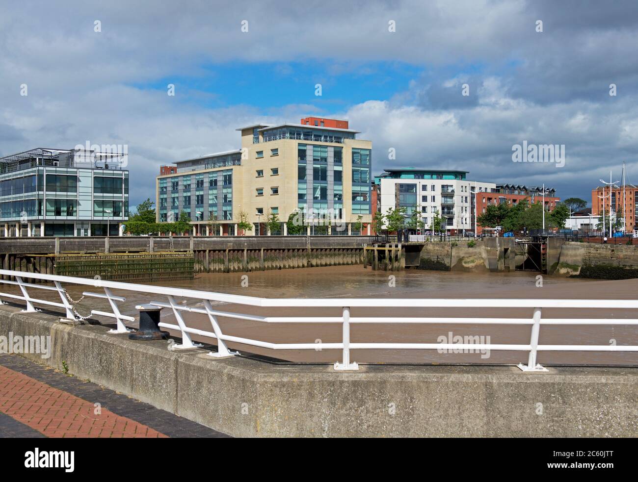 Humber Dock Basin, Hull, Humberside, East Yorkshire, Inghilterra Regno Unito Foto Stock