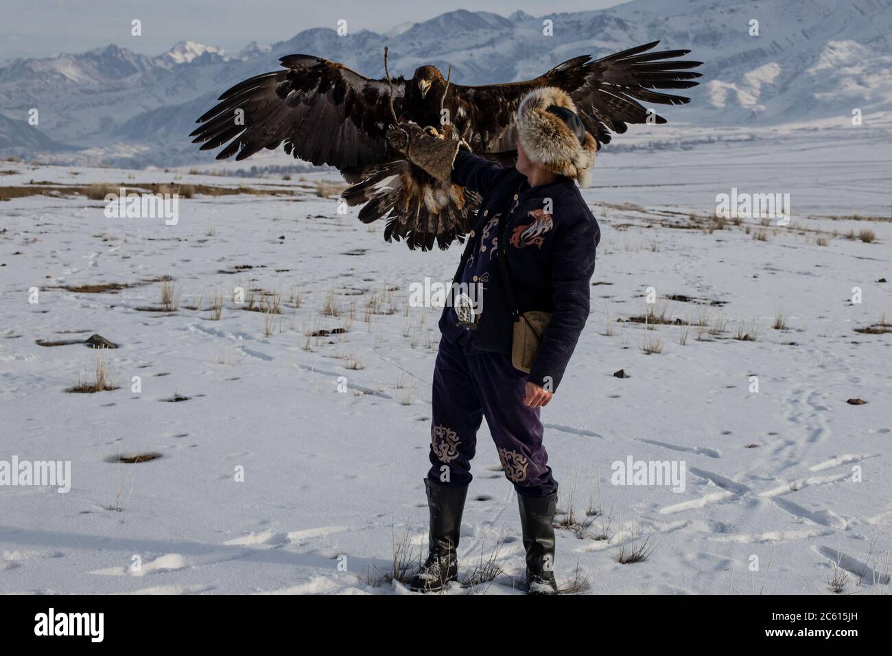 Scene del campo di Jiachy Yurt sulla riva sud di Issyk Kol in Kirghizistan. Foto Stock