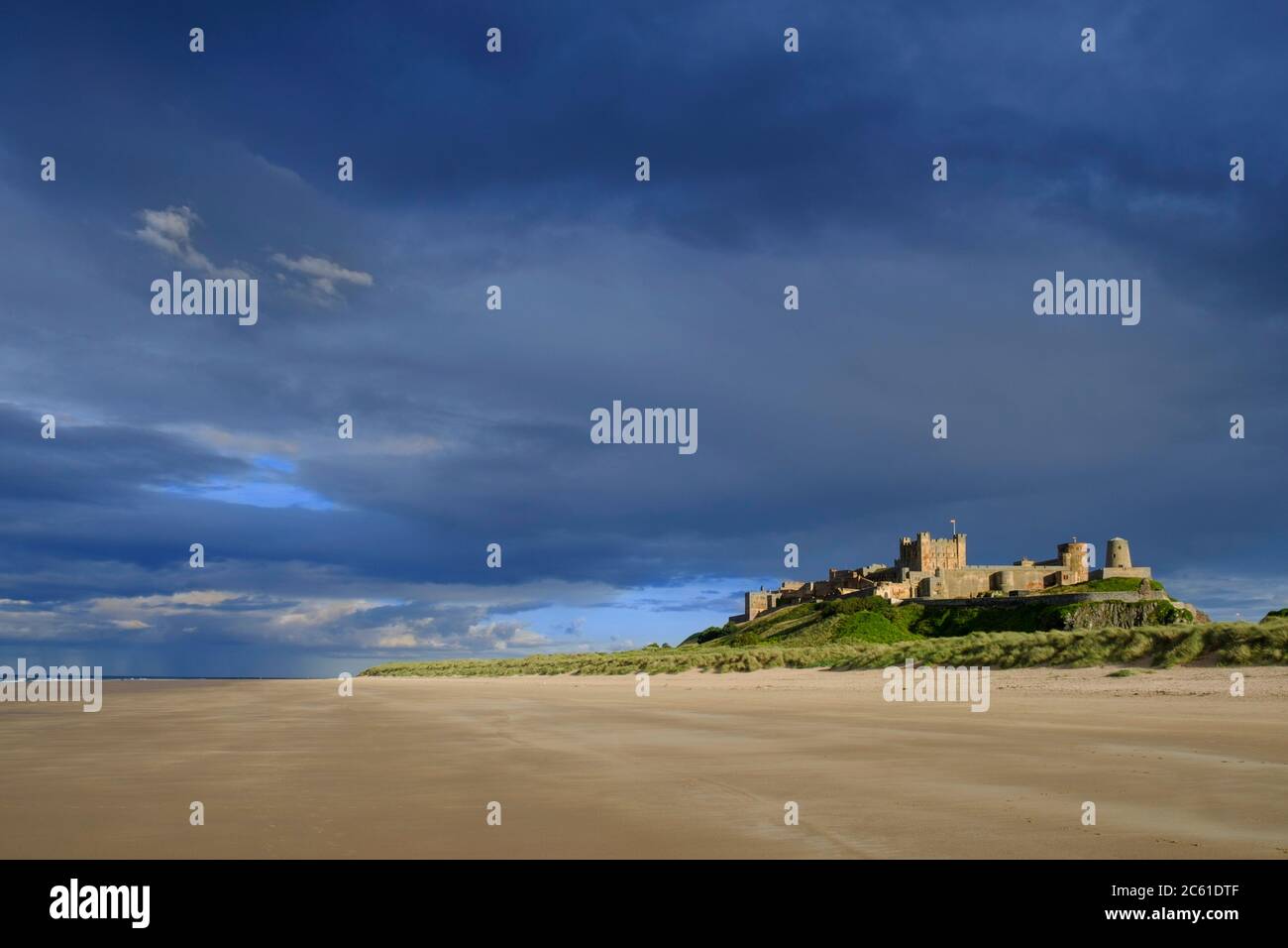 Europa, Gran Bretagna, Inghilterra, Northumberland, Castello di Bamburgh Foto Stock