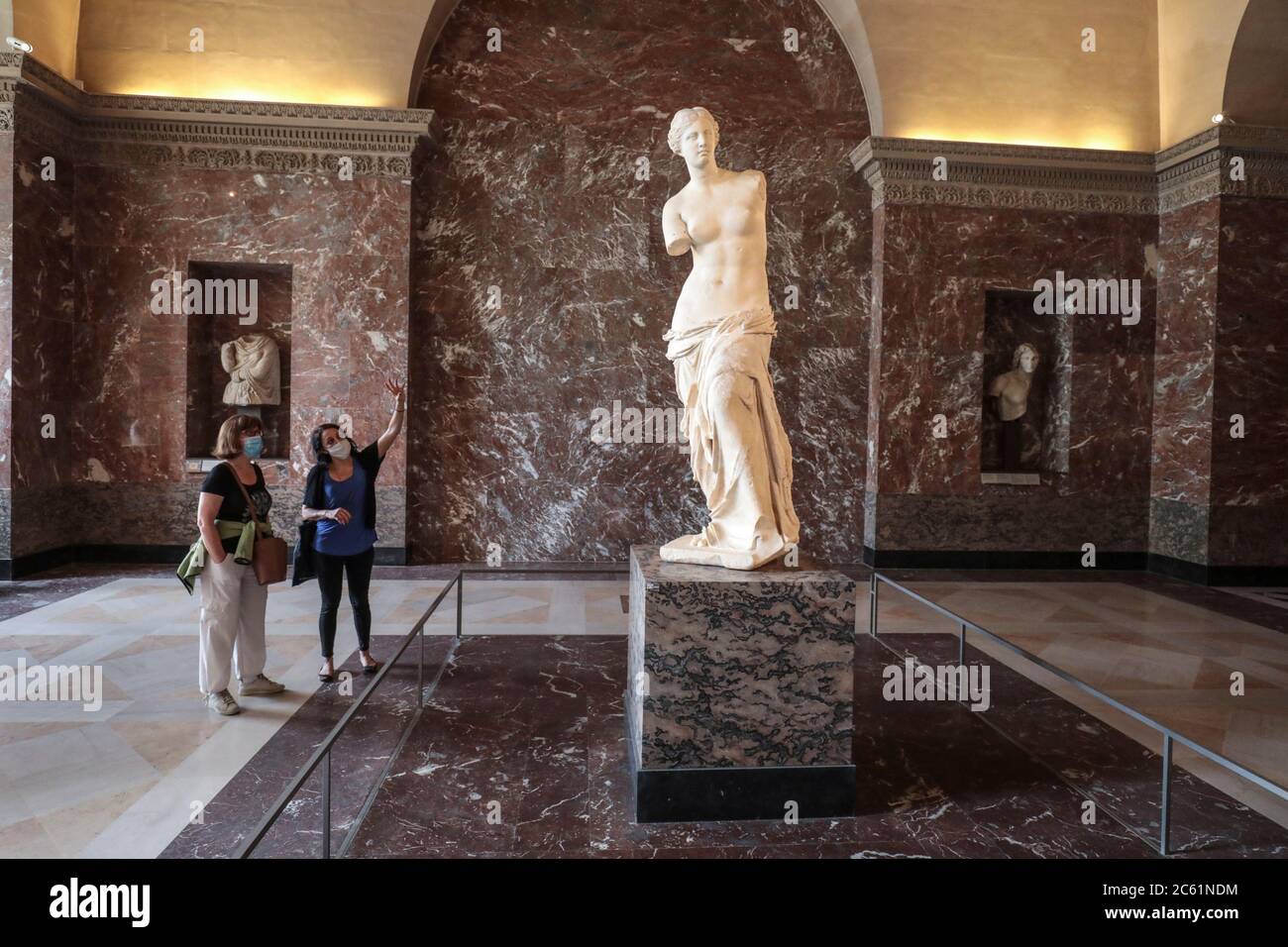 RIAPERTURA DEL MUSEO DEL LOUVRE, PARIGI Foto Stock