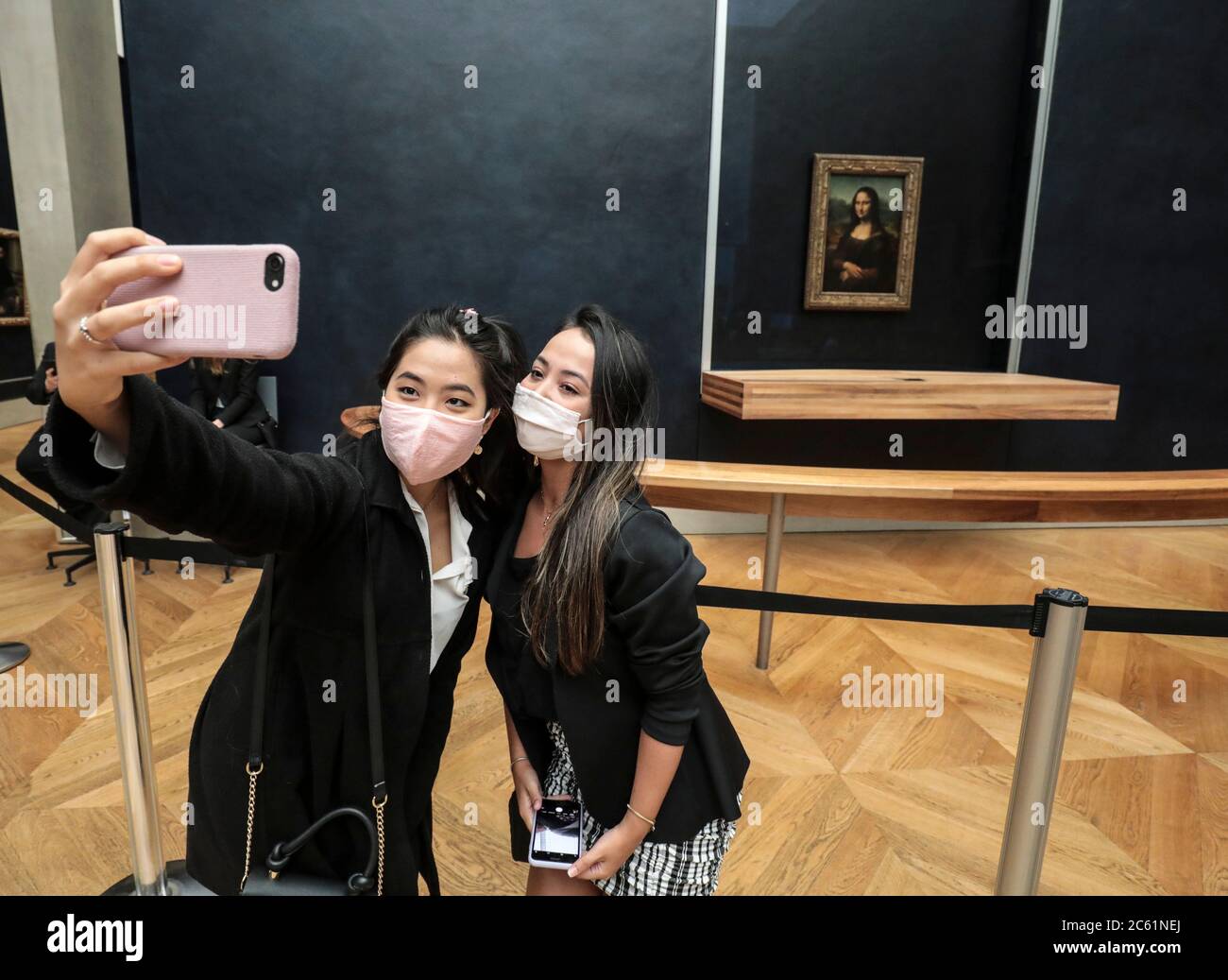 RIAPERTURA DEL MUSEO DEL LOUVRE, PARIGI Foto Stock