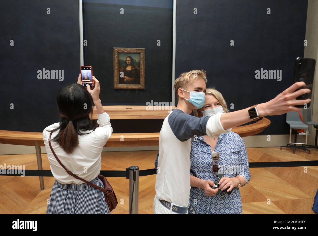 RIAPERTURA DEL MUSEO DEL LOUVRE, PARIGI Foto Stock