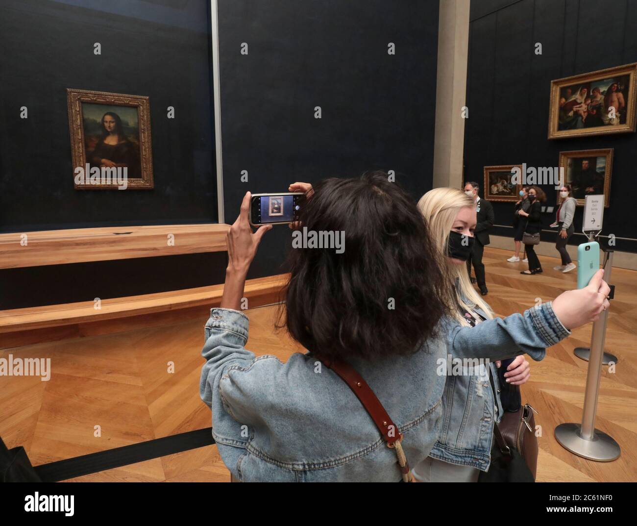 RIAPERTURA DEL MUSEO DEL LOUVRE, PARIGI Foto Stock