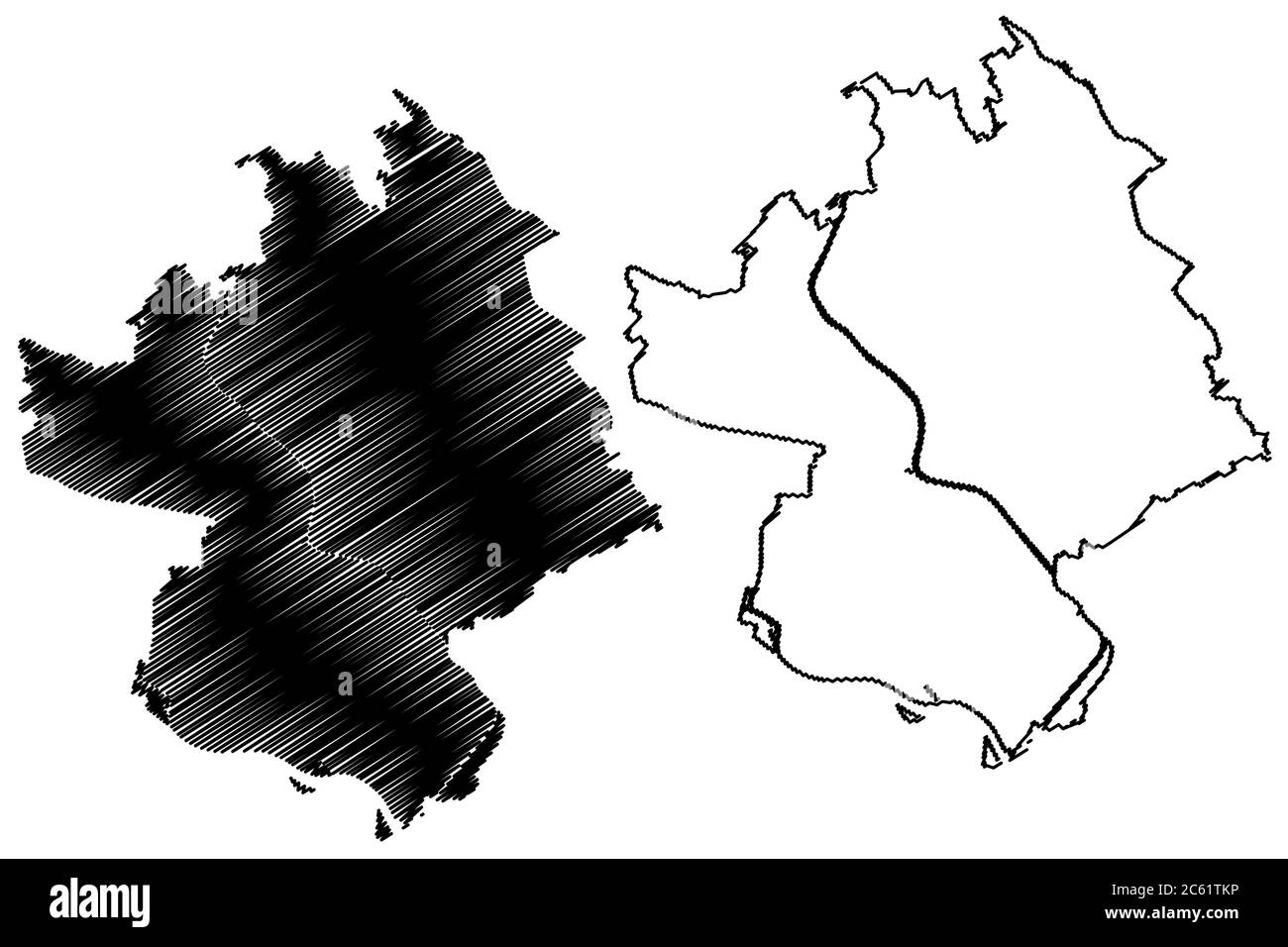 Kawaguchi Città (Stato del Giappone, isola paese, Prefettura di Saitama) mappa vettoriale illustrazione, abbozzamento scrimbuto città di Kawaguchi mappa Illustrazione Vettoriale