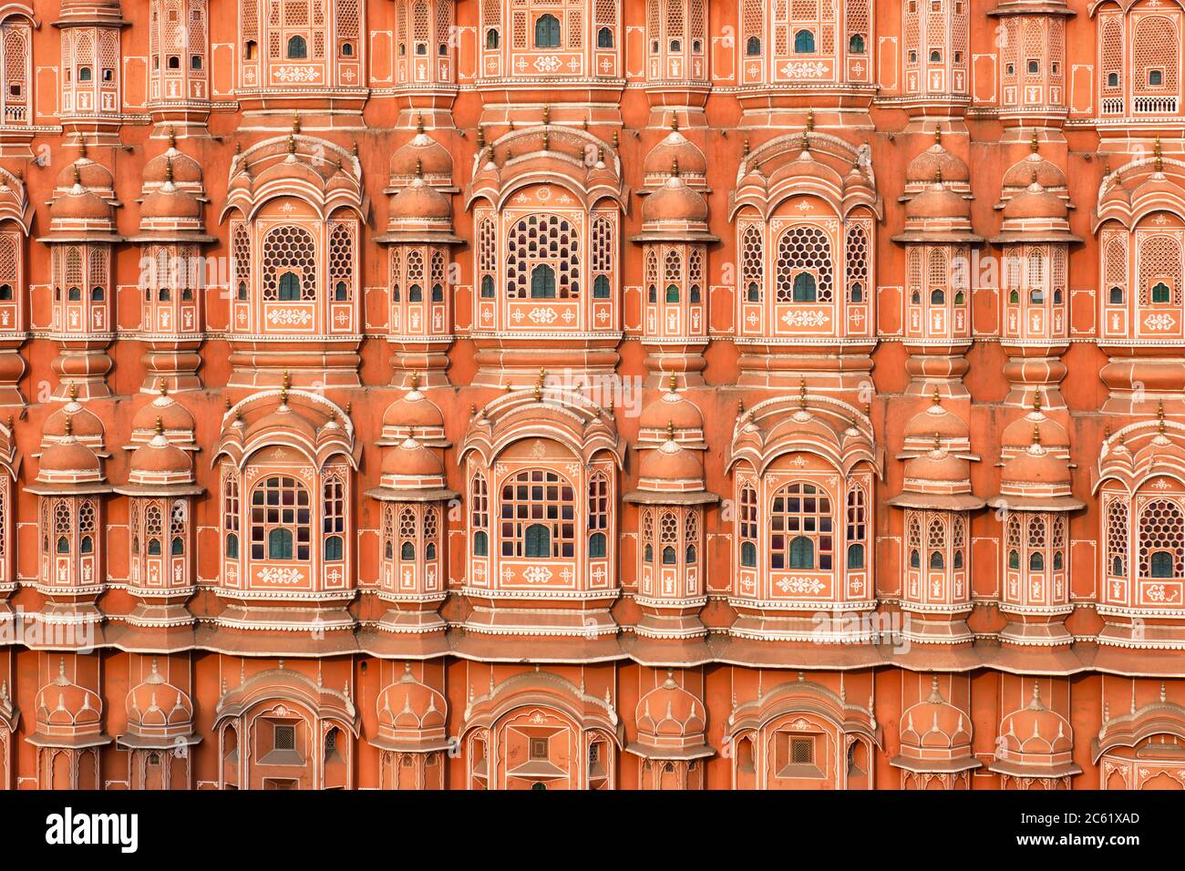 Hawa Mahal Palace of the Winds , Jaipur, Rajasthan Foto Stock