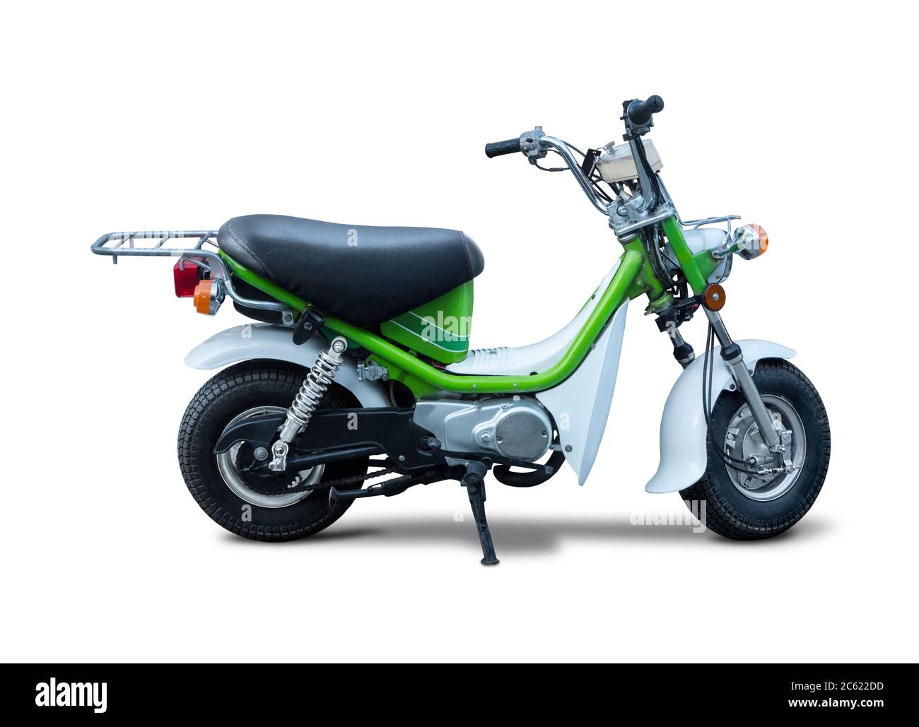 Verde piccolo giapponese ciclomotore - Scooter Foto Stock