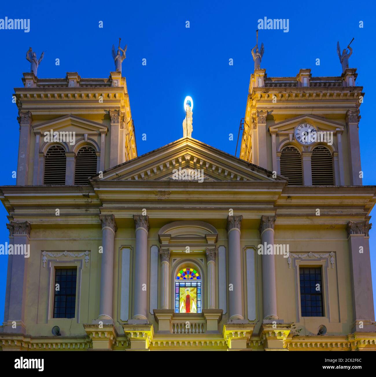Chiesa di Santa Maria a Negombo. Negombo è una delle principali città situate sulla costa occidentale dell'isola dello Sri Lanka Foto Stock