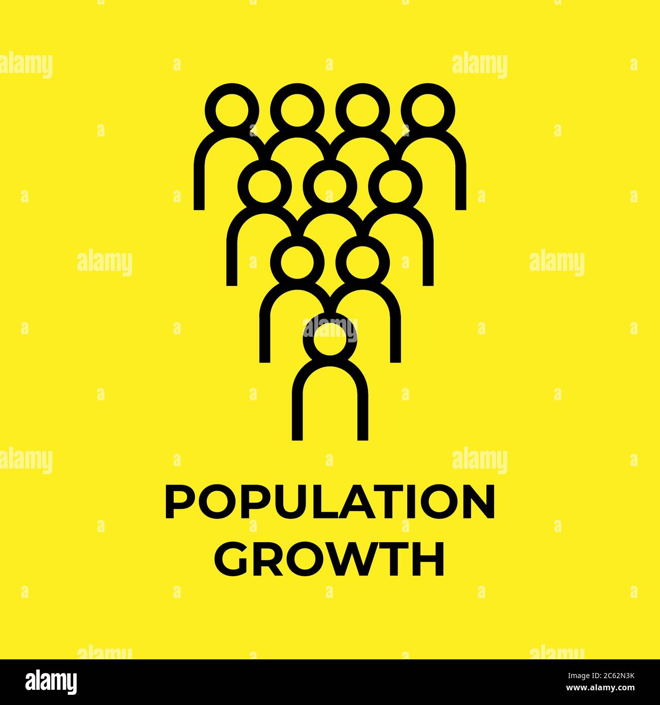 Design for World Population Day Greeting-11 luglio. Logo tipografico, illustrazione vettoriale, banner o poster Illustrazione Vettoriale