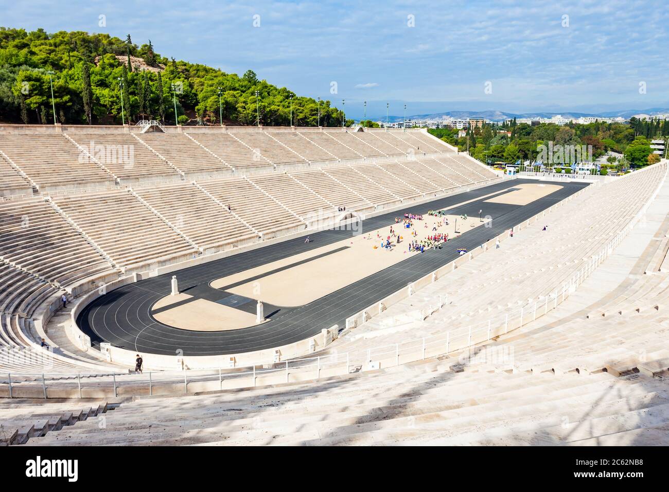 Il Stadio Panateneico noto anche come Kallimarmaro è un multi purpose stadium di Atene, Grecia Foto Stock