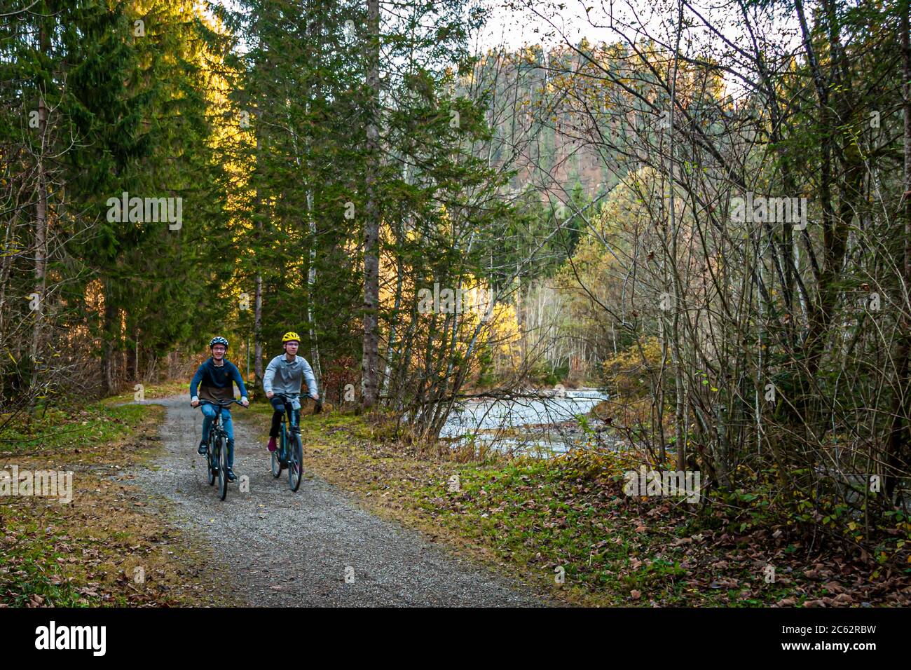 Piacevole che ci sono pedelecs nel Freiberg, che si può prenotare presso la reception. A Oberstdorf, in Germania, vi sono anche numerosi suggerimenti per i tour Foto Stock