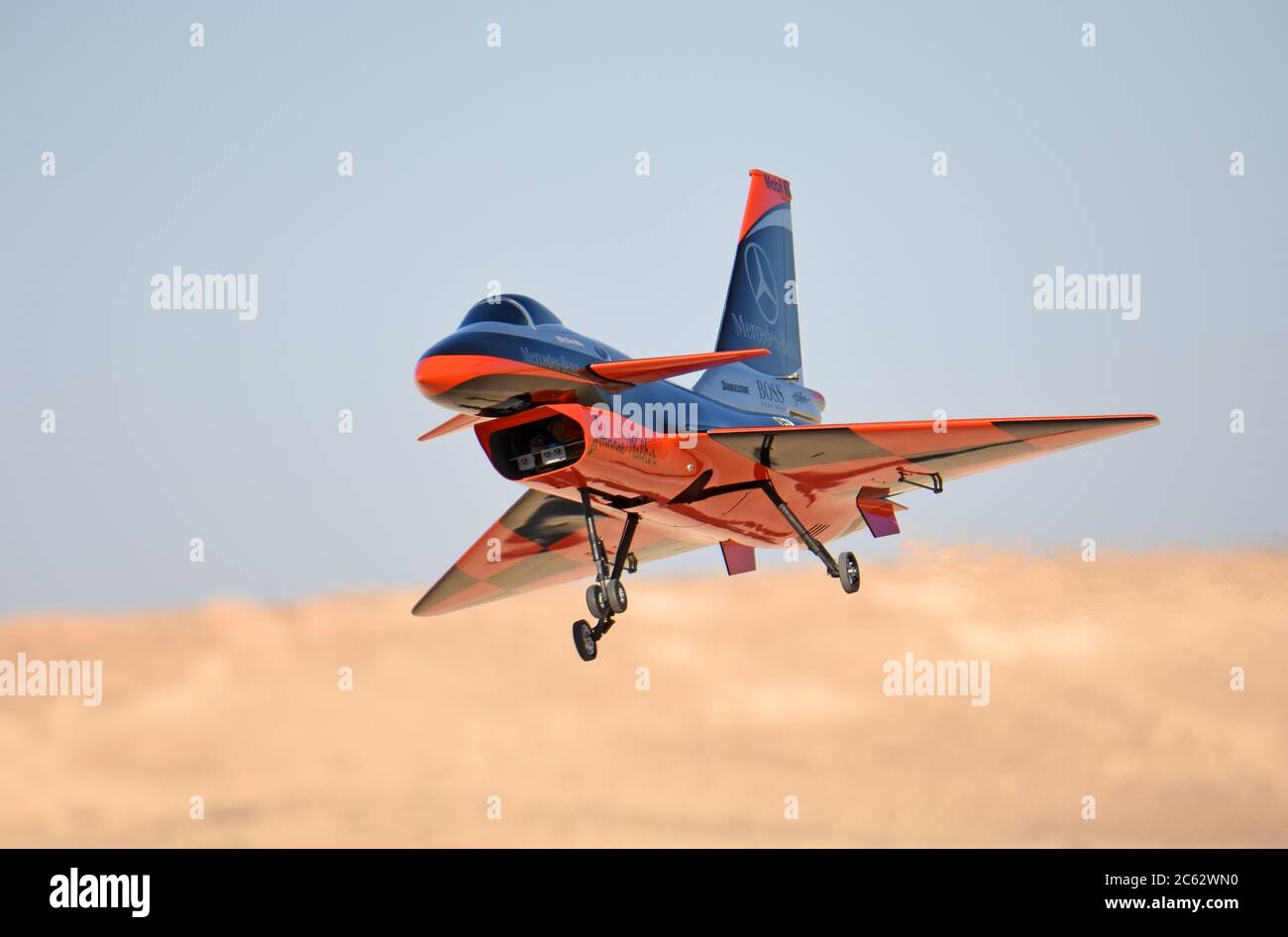 Aereo jet in volo durante un'esibitura aerea Foto Stock