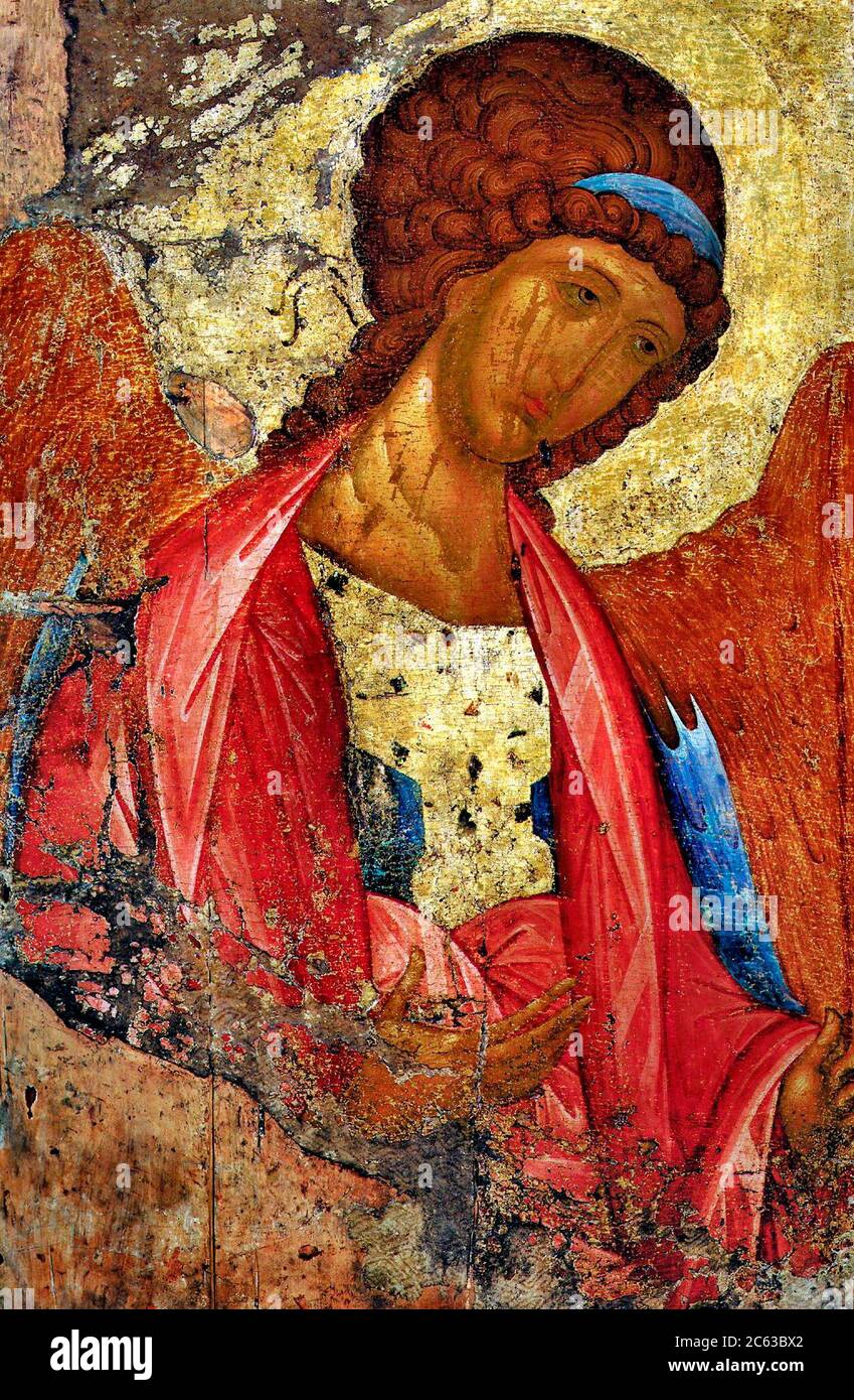 Icona di Andrei Rublev - Arcangelo Michael, 1408 Foto Stock
