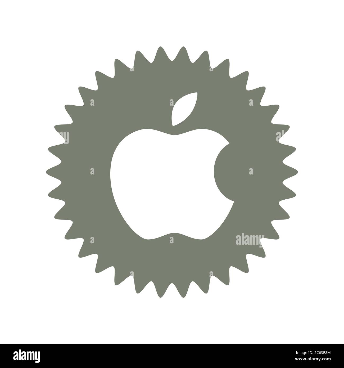 Logo Apple. Apple è una società americana che sviluppa e vende elettronica di consumo e computer. Logo Apple . Kharkiv, Ucraina - Giugno, 2020 Foto Stock