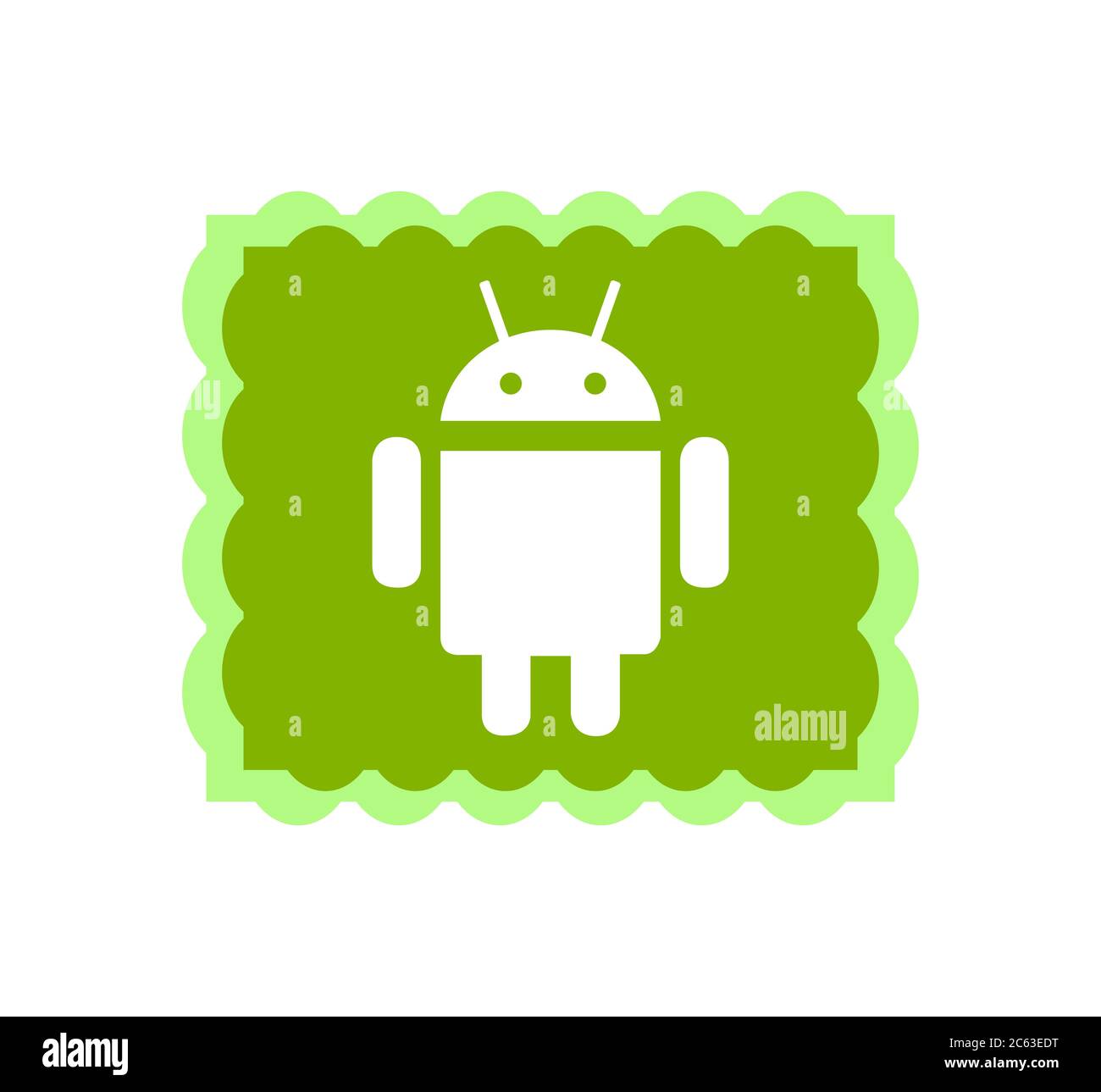 Logo Android. Android il sistema operativo per smartphone, tablet e piattaforme mobili. App Android . Kharkiv, Ucraina - Giugno , 2020 Foto Stock