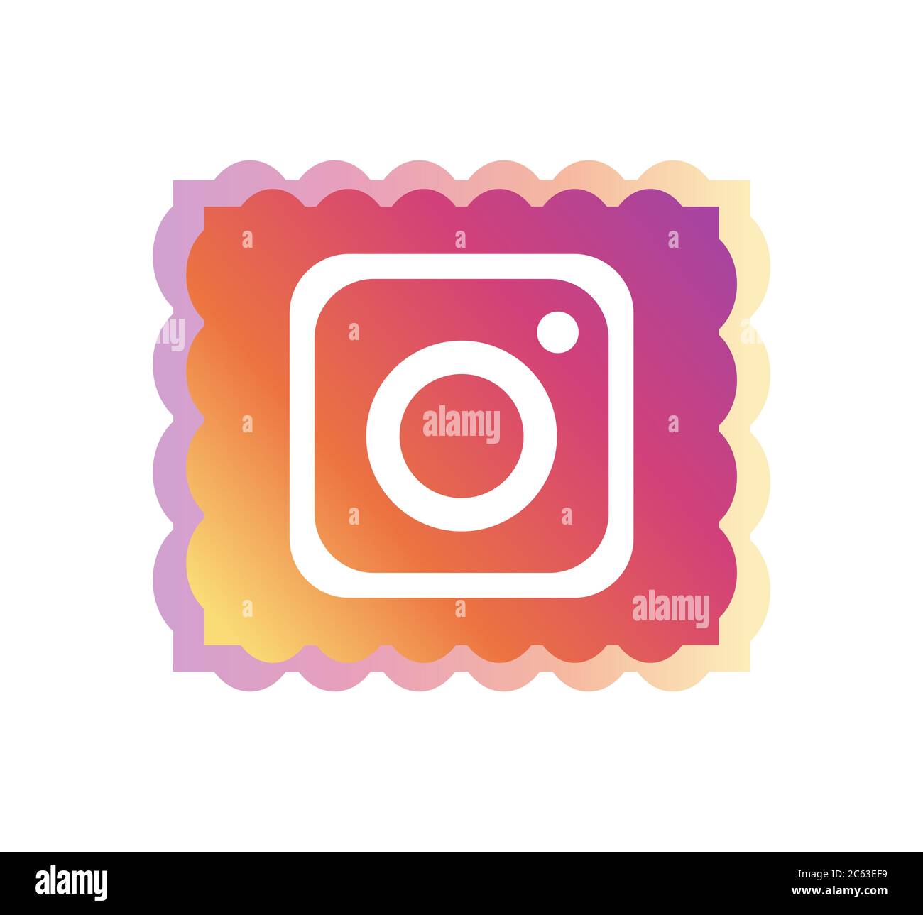 Logo Instagram. Instagram è un servizio online per gli utenti online. Condividi video e immagini su piattaforme di social networking. Applicazione Instagram . Kharkiv, ucraino Foto Stock