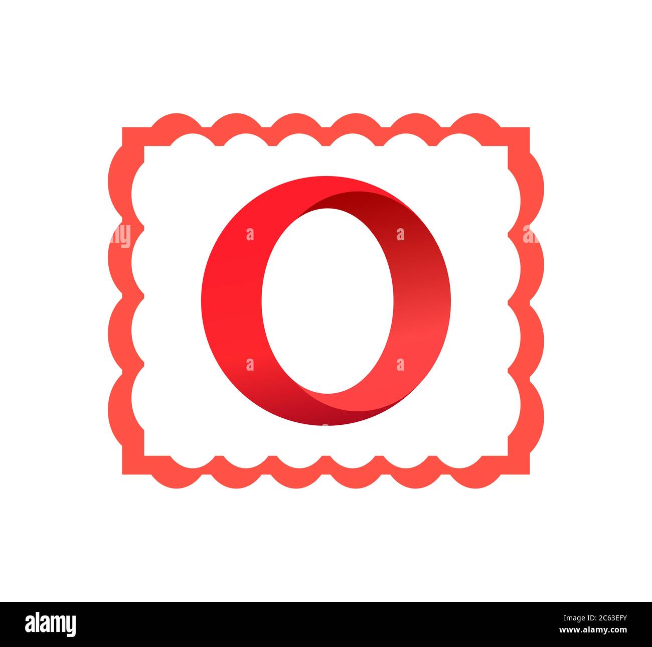 Logo Opera. Opera innovativo famoso browser per il download di Internet. App Opera . Kharkiv, Ucraina - Giugno , 2020 Foto Stock