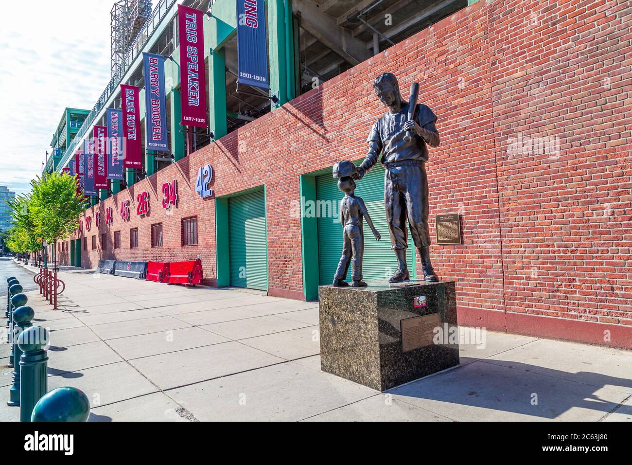Il Fenway Park è un parco di baseball situato a Boston, Massachusetts, vicino a Kenmore Square. Dal 1912 è la casa dei Boston Red Sox Foto Stock