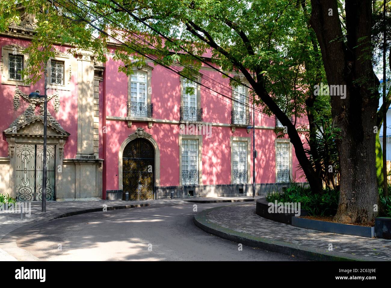 Tipica casa in stile art nouveau a Colonia Roma, un quartiere alla moda di Città del Messico Foto Stock