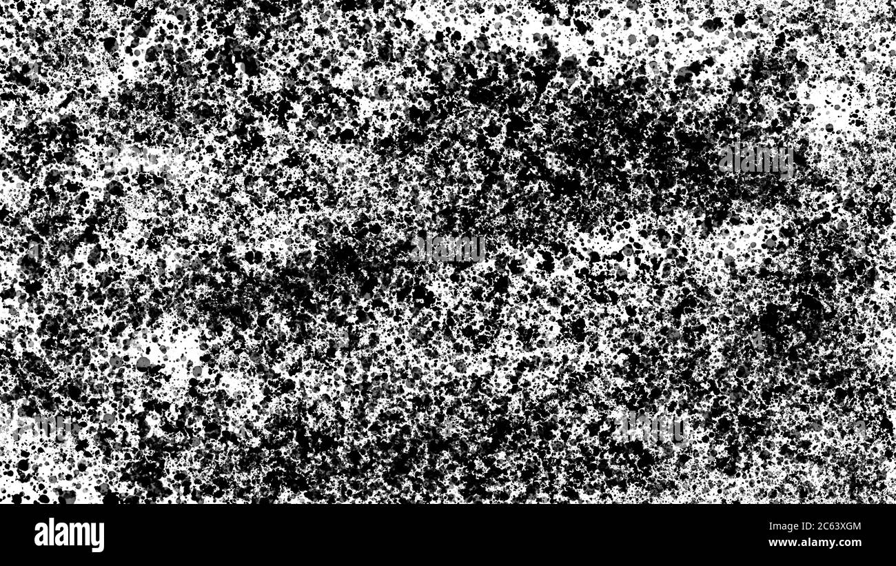 Sfondo astratto in bianco e nero. Sfondo artistico. Moderna carta da parati illustrazione decorativa. Effetto acquerello di sfondo fatto a mano. Foto Stock