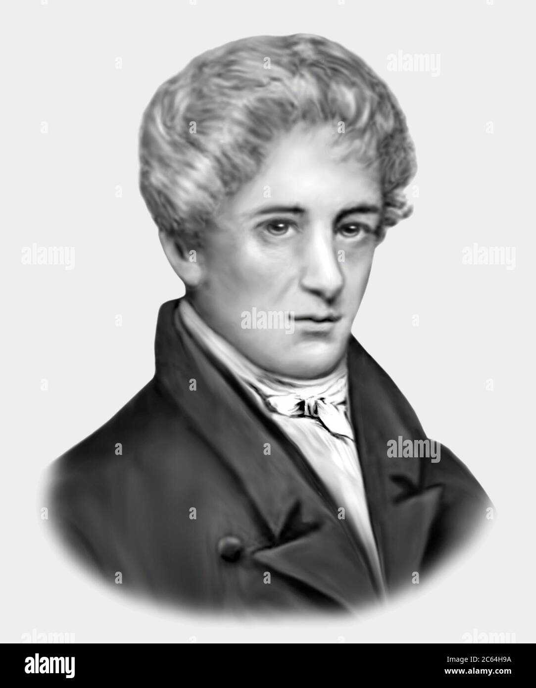 Nils Henrik Abel 1802-1829 matematico norvegese Foto Stock