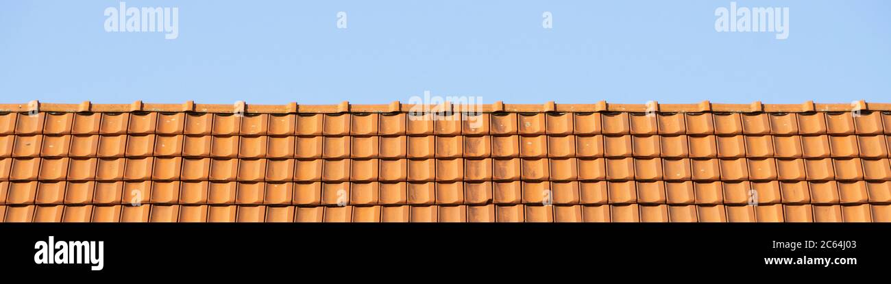 Tegola sul tetto della casa, Nord Reno-Westfalia, Germania, Europa Foto Stock