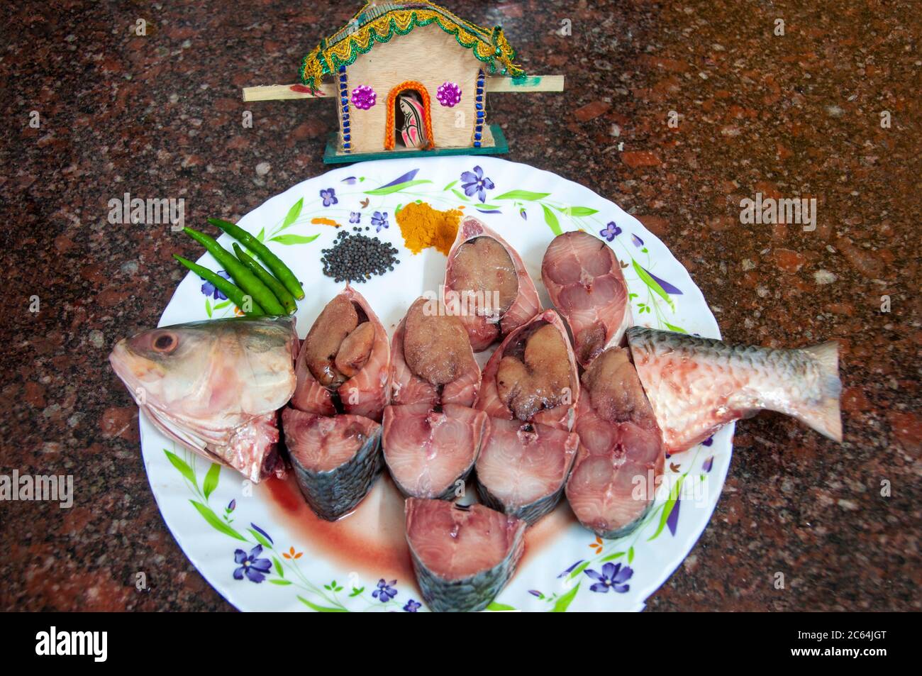 il pesce ilish famoso in tutto il mondo del fiume padma del bangladesh Foto Stock