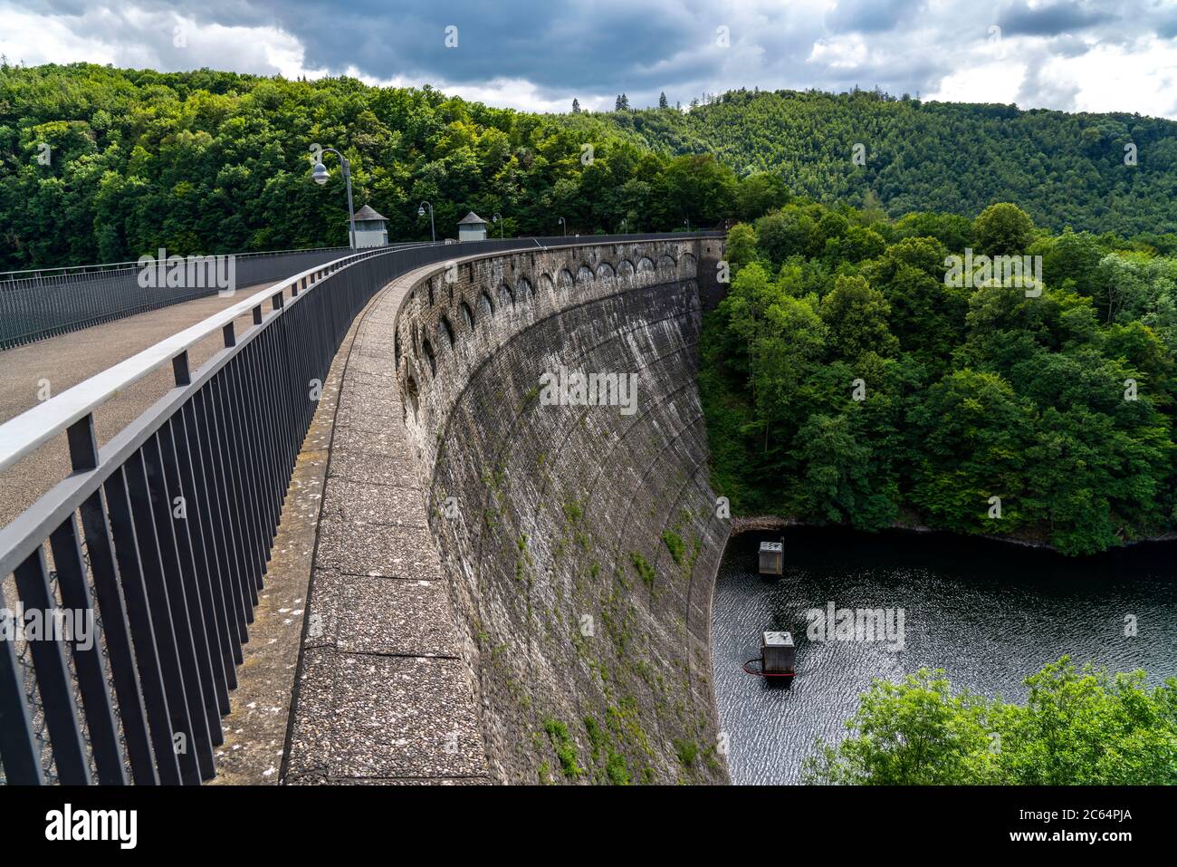 Urft Dam, Eifel National Park, NRW, Germania, Foto Stock