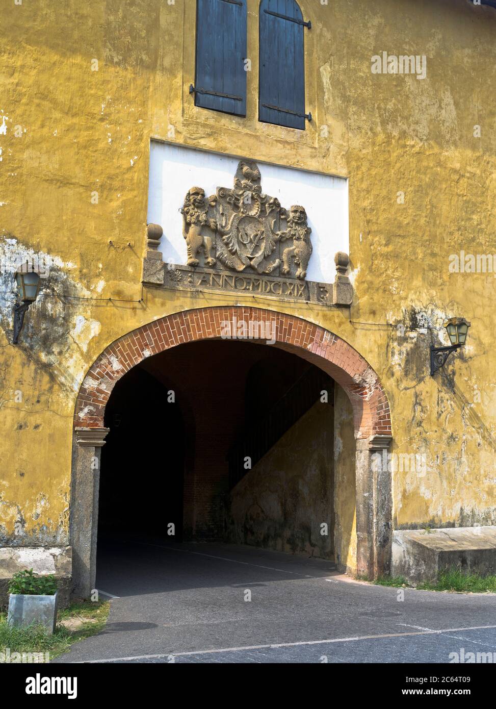 dh Old Dutch Fortezza cancello GALLE FORT SRI LANKA Forts entrata Foto Stock